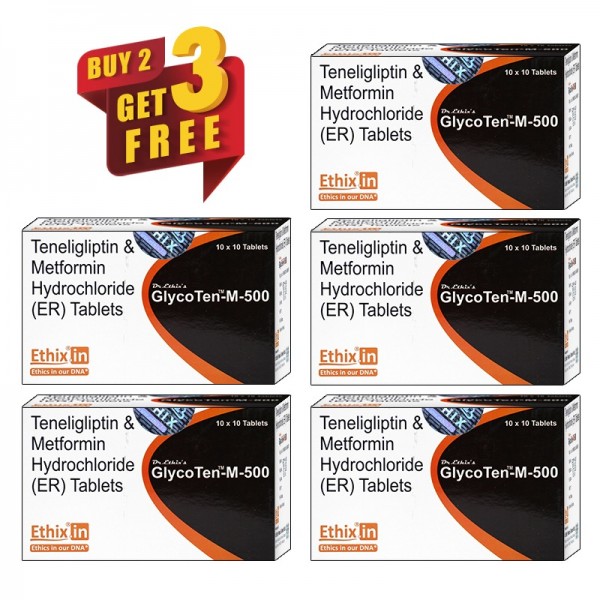 GlycoTen-M-500|Buy Two Get Three Free